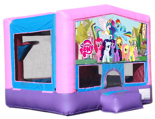 MY LITTLE PONY 2 IN 1 BOUNCE HOUSE (basketball hoop included)